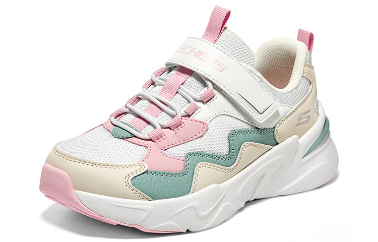 (GS) Skechers Bob's Bobs Bamina Shoes 'Beige White Pink' 319007L-WLPK