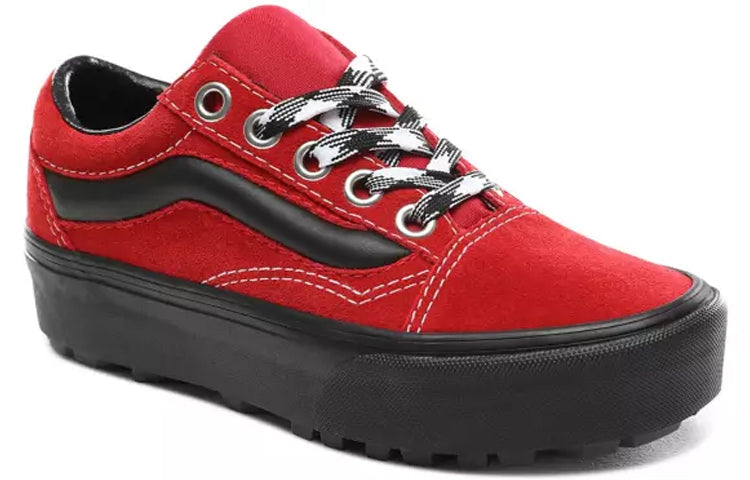 Vans 90s Retro Old Skool Lug Platform Black/Red VN0A3WLXVRX