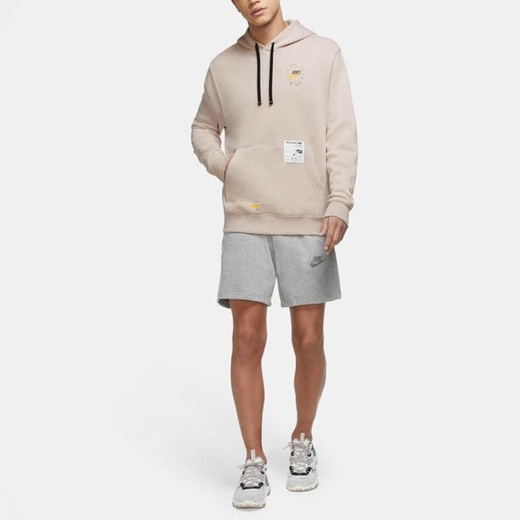 Men's Nike Casual Sports Hooded Pullover Long Sleeves Beige DD8942-292