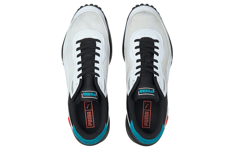 (WMNS) PUMA Style Rider Cyborg Low Top Running Shoes White/Black/Blue 368848-01
