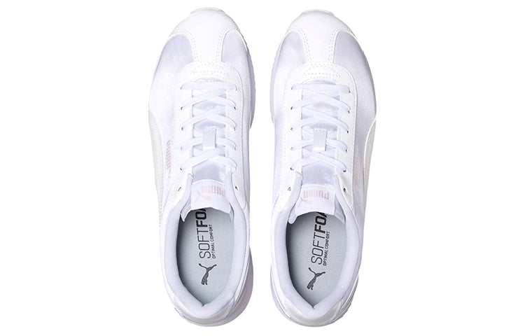 (WMNS) PUMA Turino Stacked Glitter Low-top Running Shoes White/Pink 371944-02