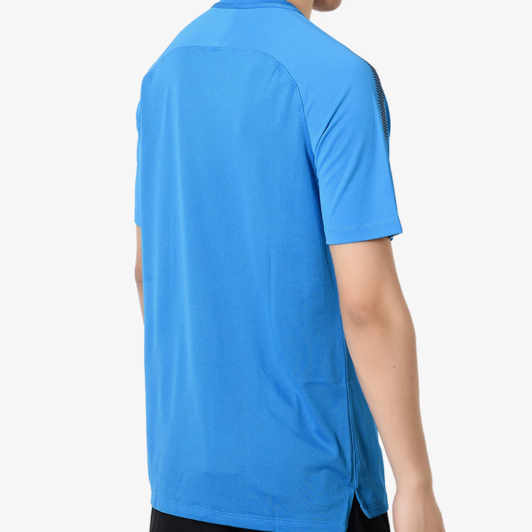 Nike Shanghai Shenhua Sport Training Breathable Fabric Short Sleeve Men's Blue AJ6767-406