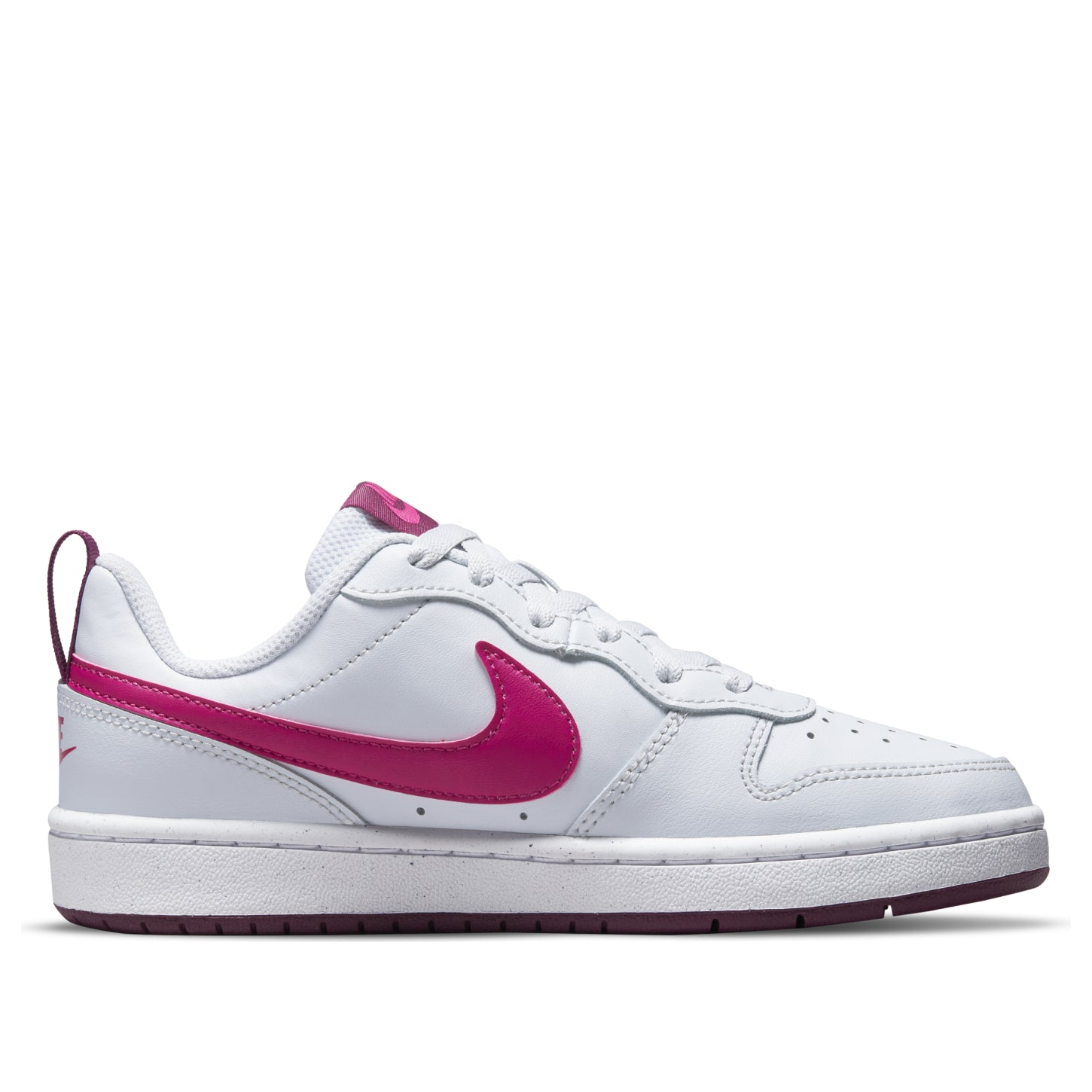 (GS) Nike Court Borough Low 2 'Pure Platinum Pink Prime' BQ5448-015