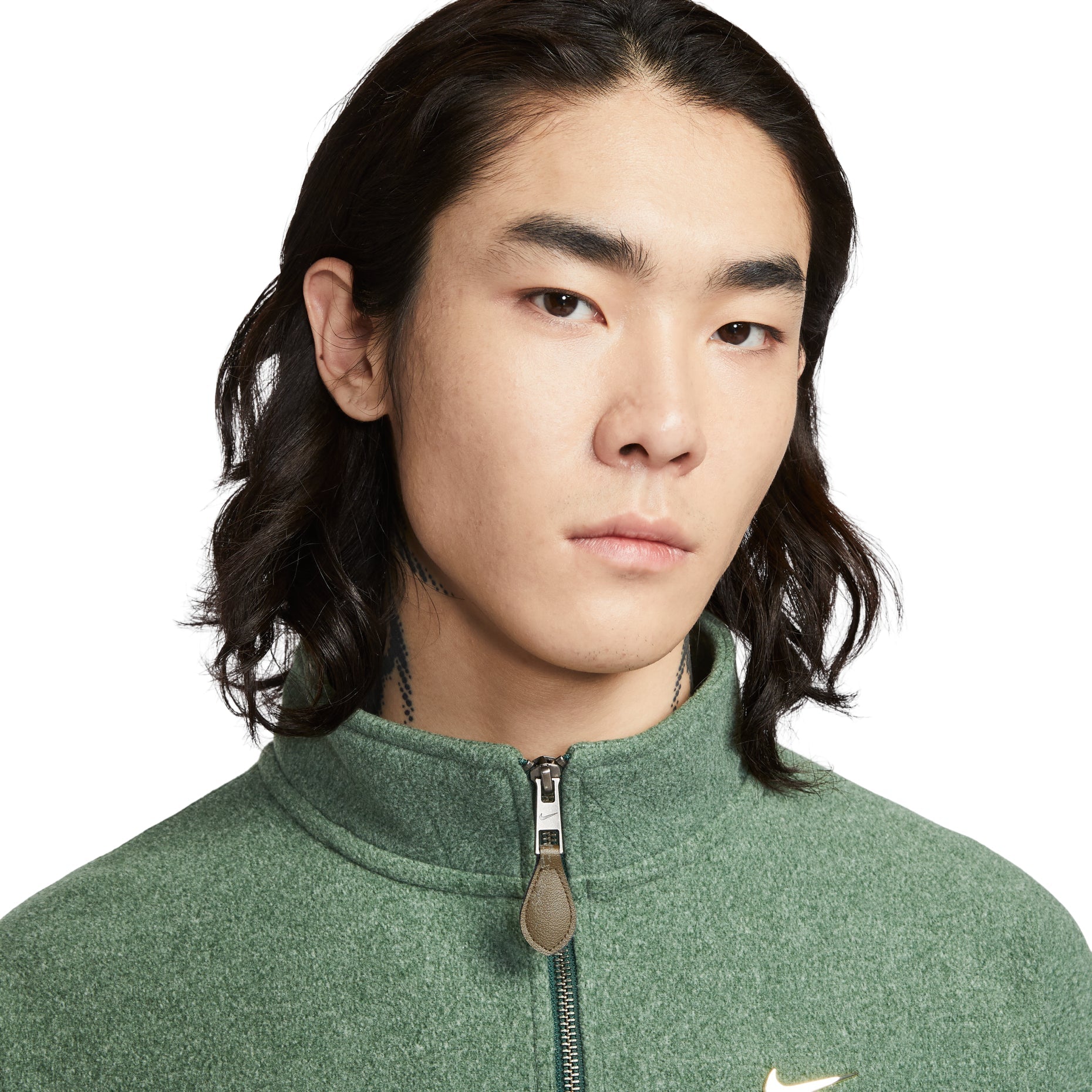 Nike Solo Swoosh Fleece 1/4-Zip Top 'Fir' IQ3975-323