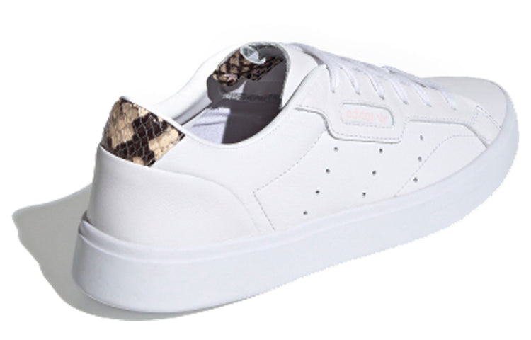 (WMNS) adidas originals Sleek Skate shoes 'White Brown' FX0051