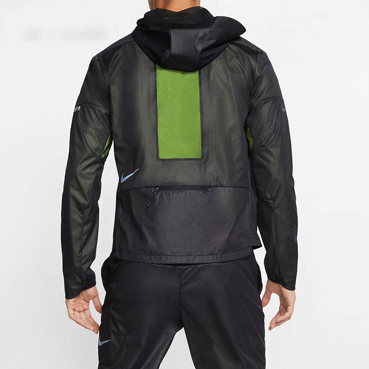 Nike Tech Pack Mesh Running Hooded Jacket Black CT2382-010