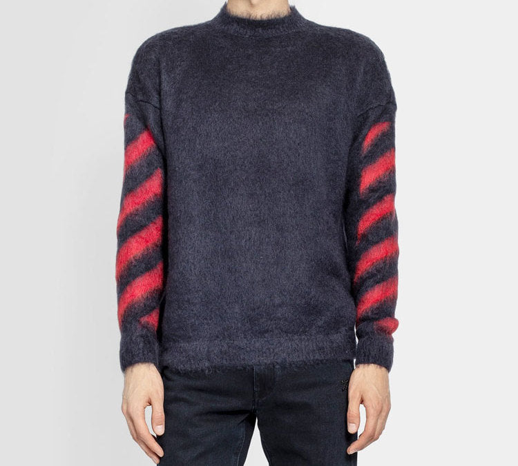 Off-White FW20 Arrows Sweater Men Grey OMHA036E20KNI0010725