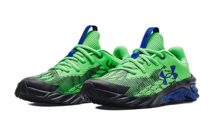 (GS) Under Armour Charged Scramjet 3 Low-Top Green/Black 3022611-303