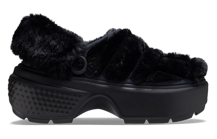 (WMNS) Crocs Stomp Quilted Clogs 'Black' 208938-001