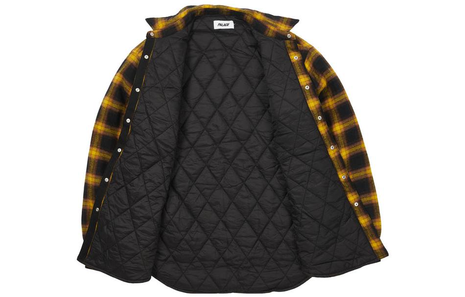 Palace Therma Yak Thinsulate Shirt 'Yellow Black' P23SHT081