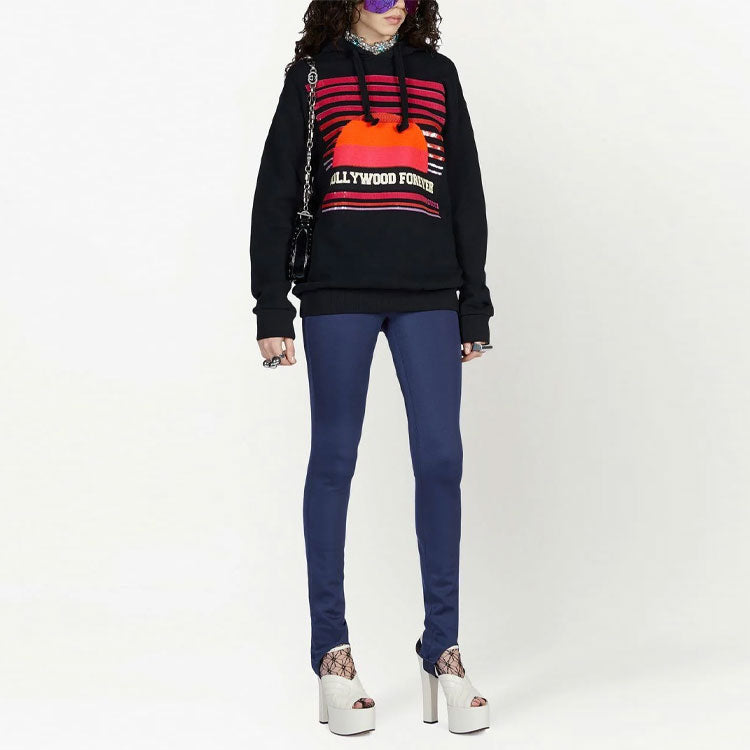 Gucci Hollywood Forever Hoodie 'Black Red' 615061-XJEF2-1043