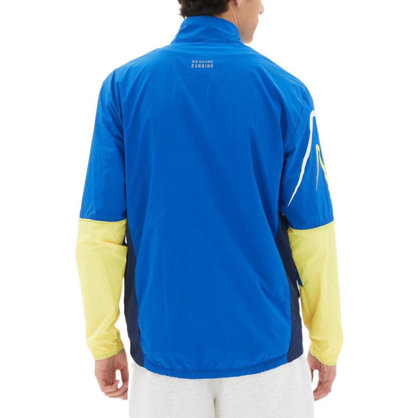 New Balance Impact Run Graphic Woven Jacket Asia Sizing 'Cobalt' MJ21265-CO