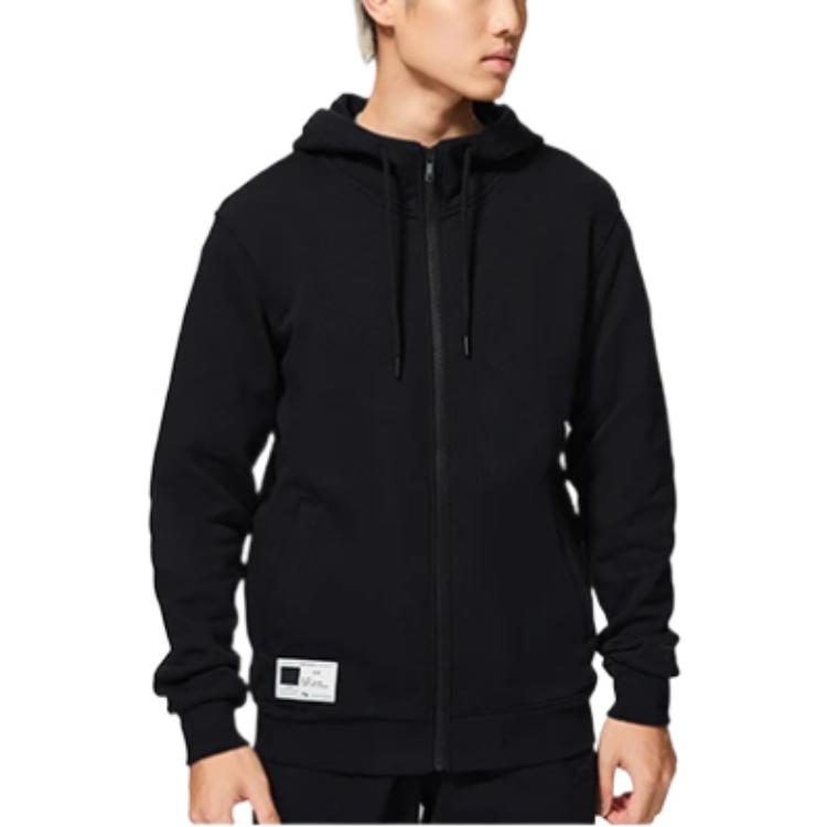 Li-Ning Label Logo Hooded Jacket 'Black' AWDSB17-1