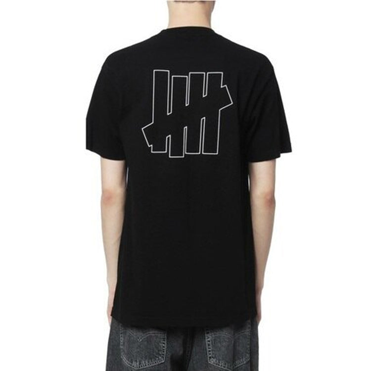 UNDEFEATED ICON S/S TEE Back logo Short-sleeve Tee Unisex Black 80103-BLACK