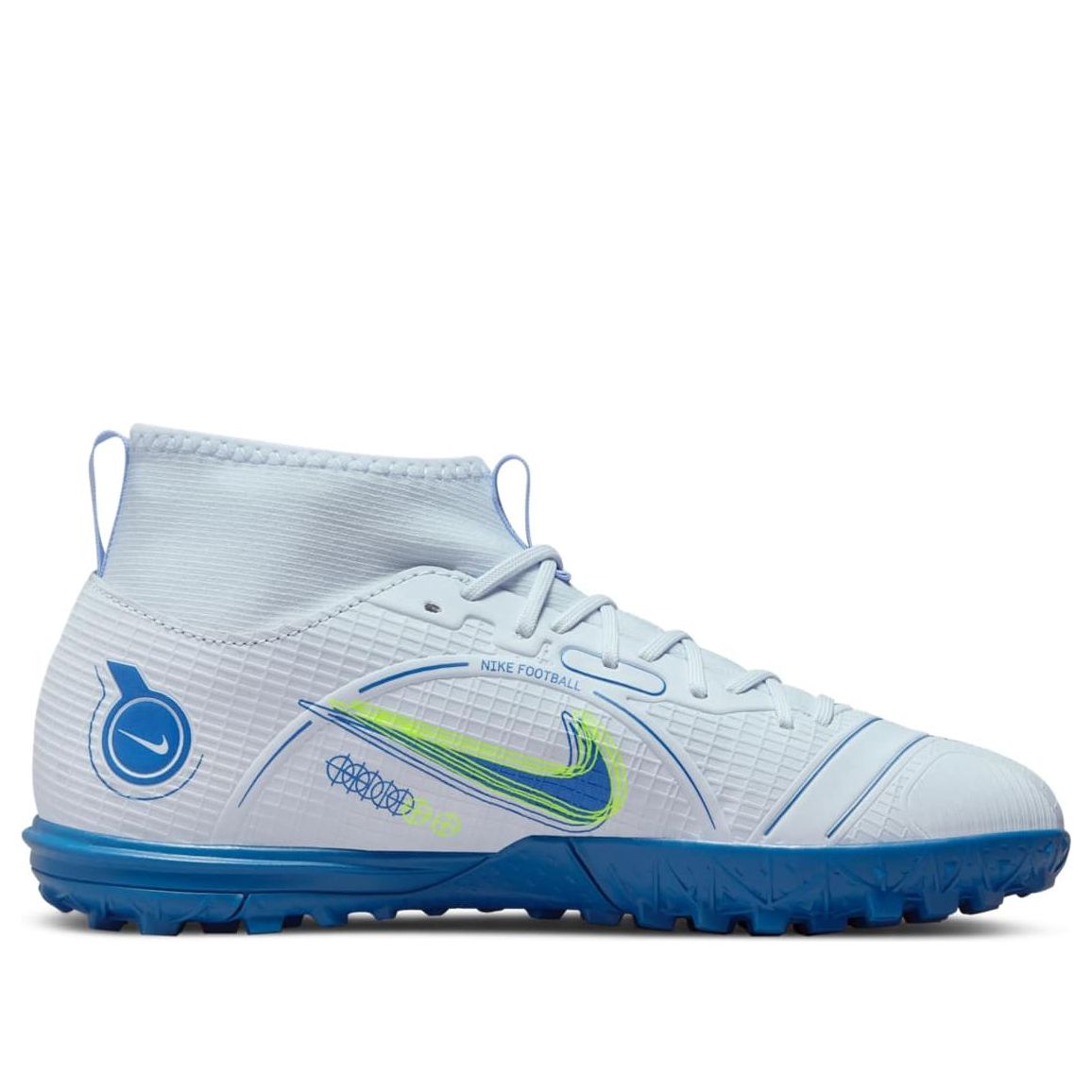 (GS) Nike Mercurial Superfly 8 Academy TF 'Football Grey Dark Marina Blue' DJ2864-054