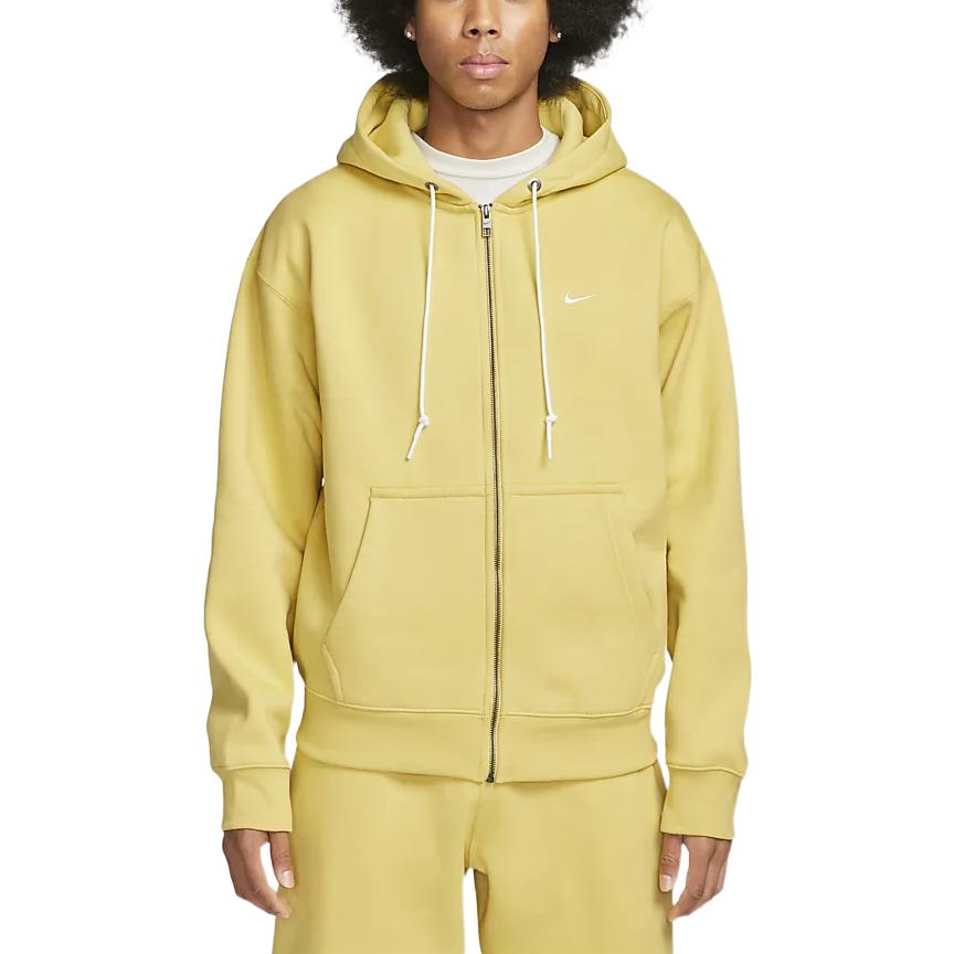 Nike Solo Swoosh Full-Zip Hoodie 'Saturn Gold' DR0403-700