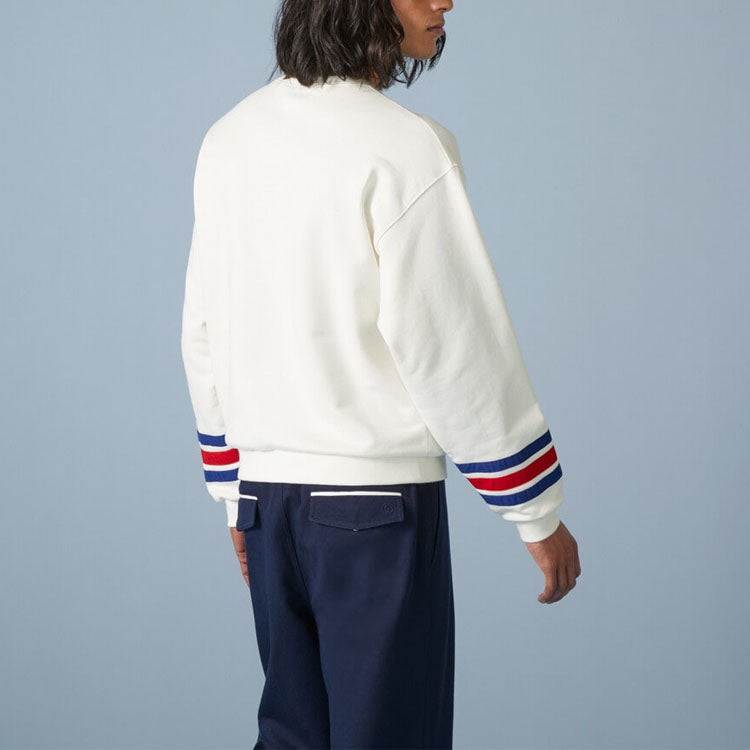 Gucci Cotton Jersey Sweatshirt With Embroidery 'Off White' 746988-XJFK1-9088