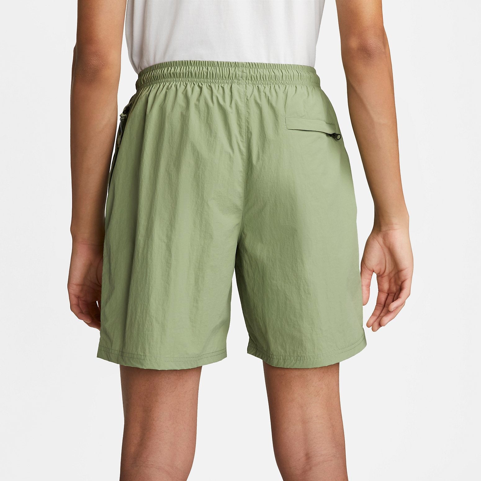 Nike Solo Swoosh Woven Shorts 'Oil Green White' DX0749-386
