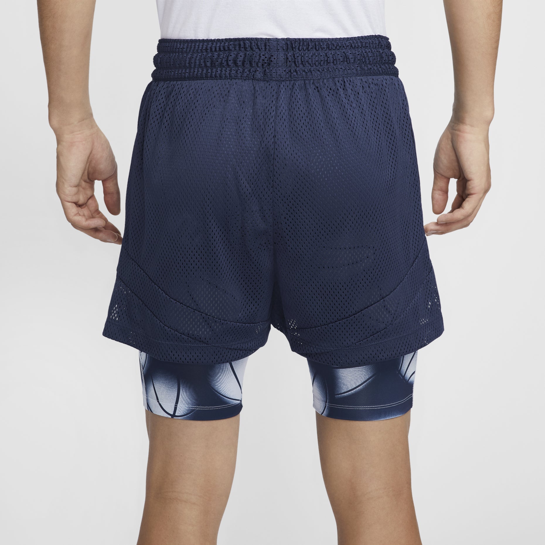 Nike Ja Mornat Dri-FIT 2-in-1 4" Basketball Shorts Asia Sizing 'Navy' FQ1023-410