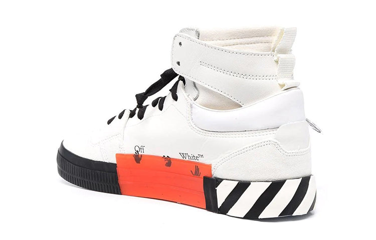 Off-White Vulcanized High-Top 'White Black' OMIA225F21LEA0010110