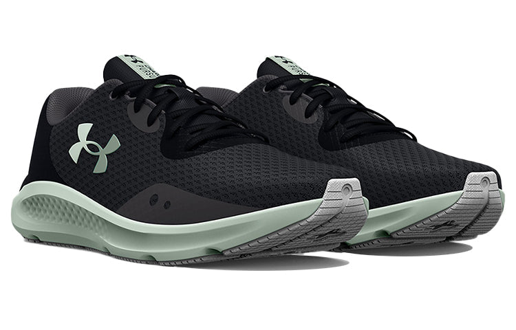 (WMNS) Under Armour Charged Pursuit 3 'Jet Grey Black' 3024889-105