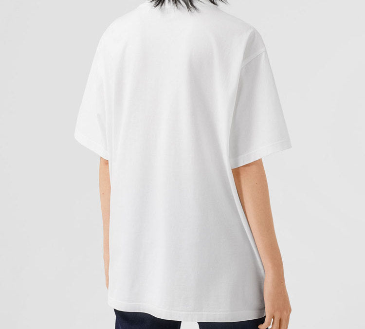 Burberry Unisex Printing Short Sleeve White 80307721