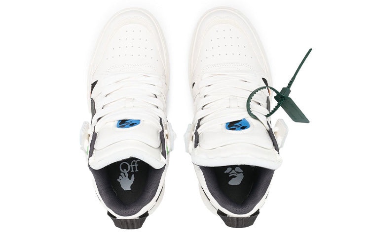 Off-White Sponge Mid-Top Sneakers 'White Black' OMIA234C99LEA0010110