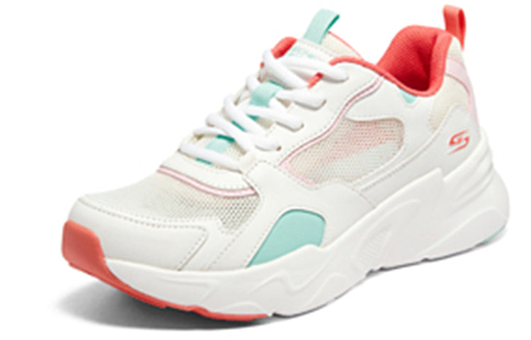 (WMNS) Skechers DLites 'White Pink' 117357-WMLT