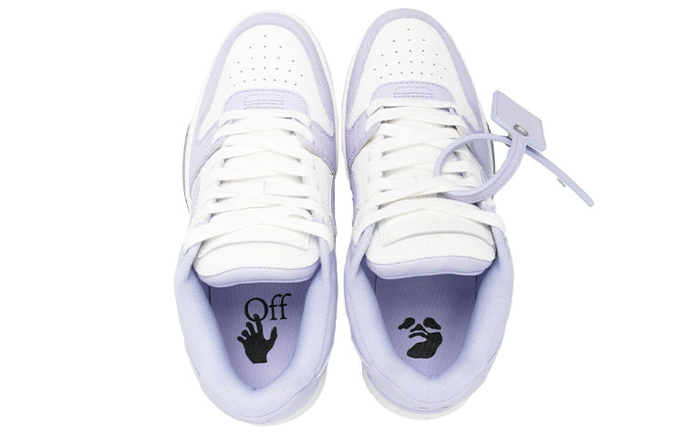 (WMNS) Off-White Out Of Office Calf Leather Sneaker 'Purple White' OWIA259F22LEA0010136