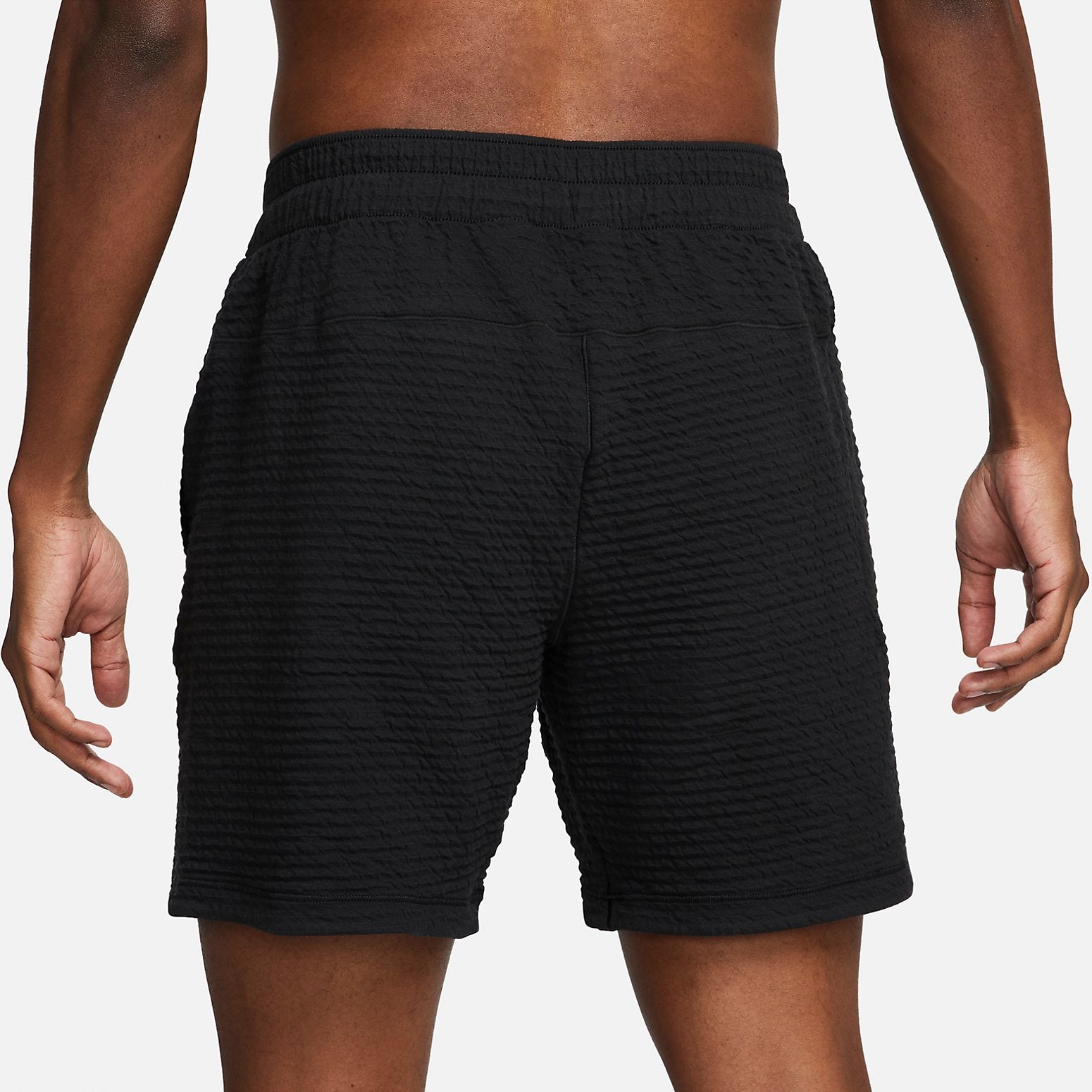 Nike Dri-Fit Textured Yoga Shorts 'Black' DX0927-010