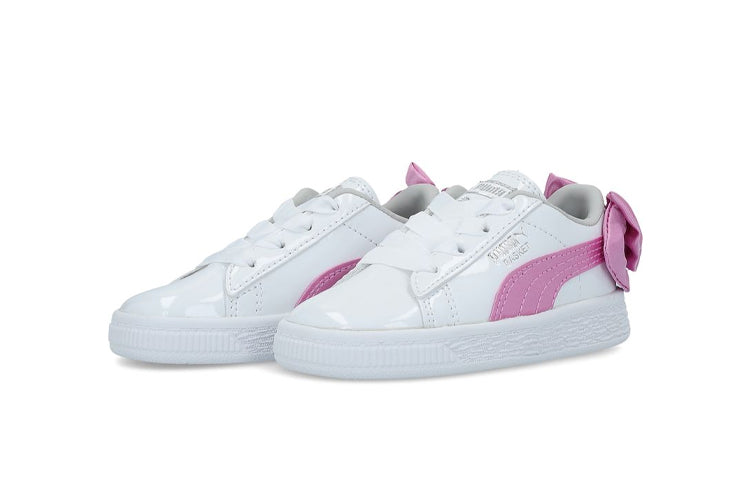 (TD) PUMA Basket Bow Patent Ac Inf Sneakers Pink 367623-02