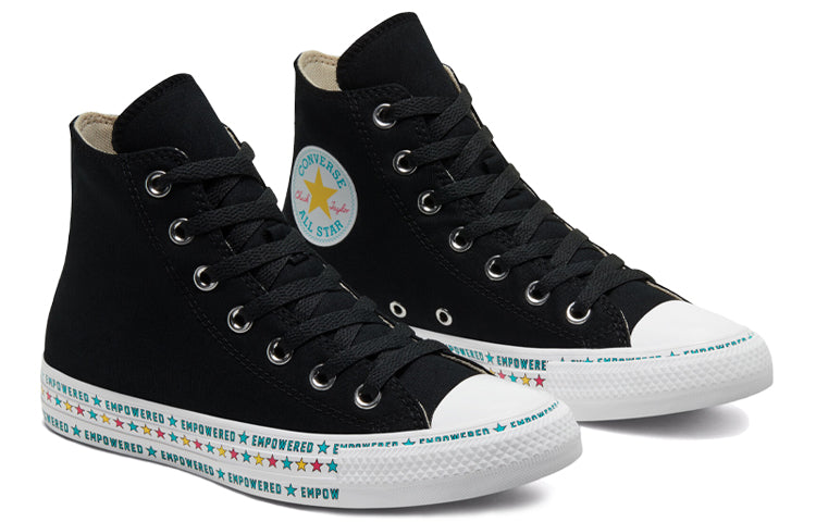 (WMNS) Converse Chuck Taylor All Star Black Colorful Stars Sneakers 'Black Blue Yellow' 567103C