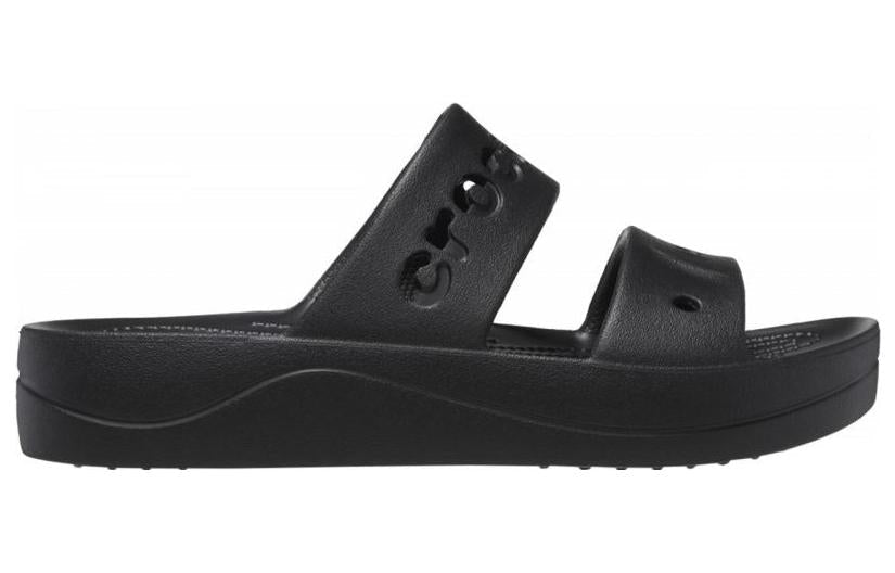 (WMNS) Crocs Baya Platform Sandals 'Black' 208188-001