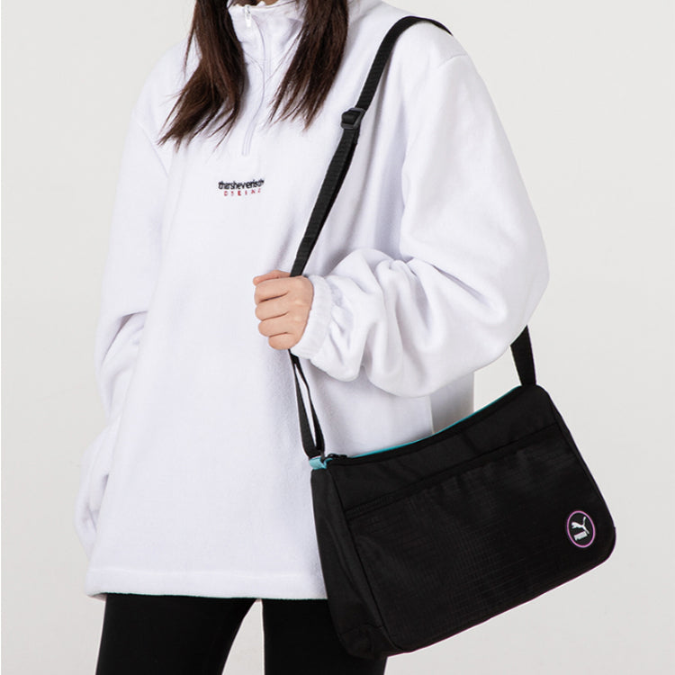 (WMNS) PUMA Prime Street Shoulder Bag 'Black White' 078755-01