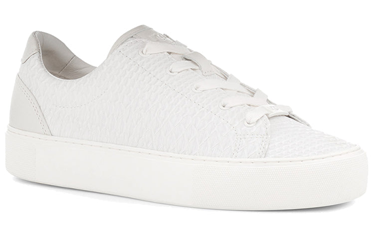 (WMNS) UGG Cakewalk Zilo snake pattern Skateboarding Shoes White 1109457-WEXT