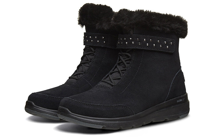 (WMNS) Skechers Snow Boots 'Black' 16670-BBK