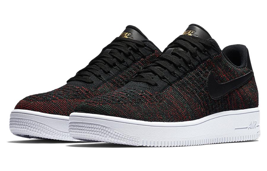 Nike Air Force 1 Low Flyknit 'Black Burgundy' 817419-005