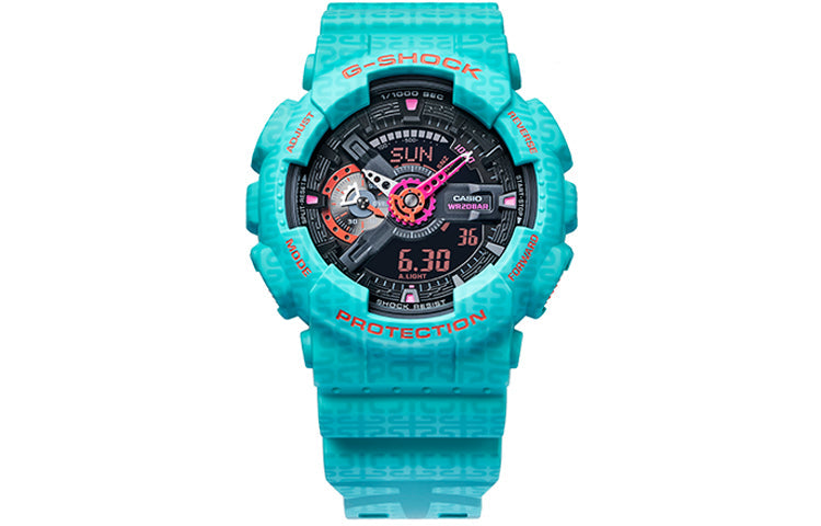 CASIO G-Shock Analog-Digital 'Green Blue' GA-110SGG-3A