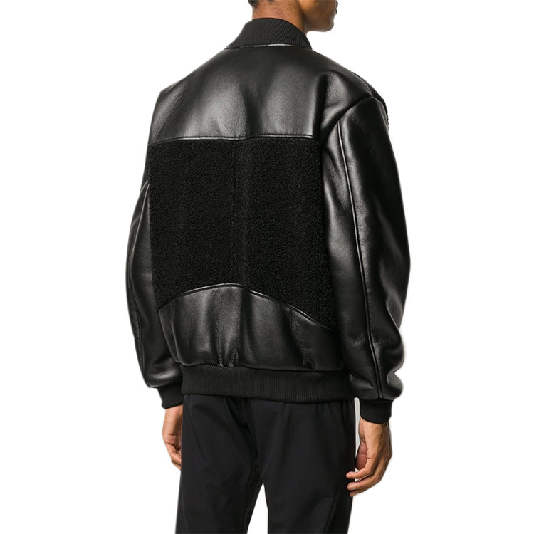 Men's HERON PRESTON Chest Splicing Jacket Black HMEA050F20AB001
