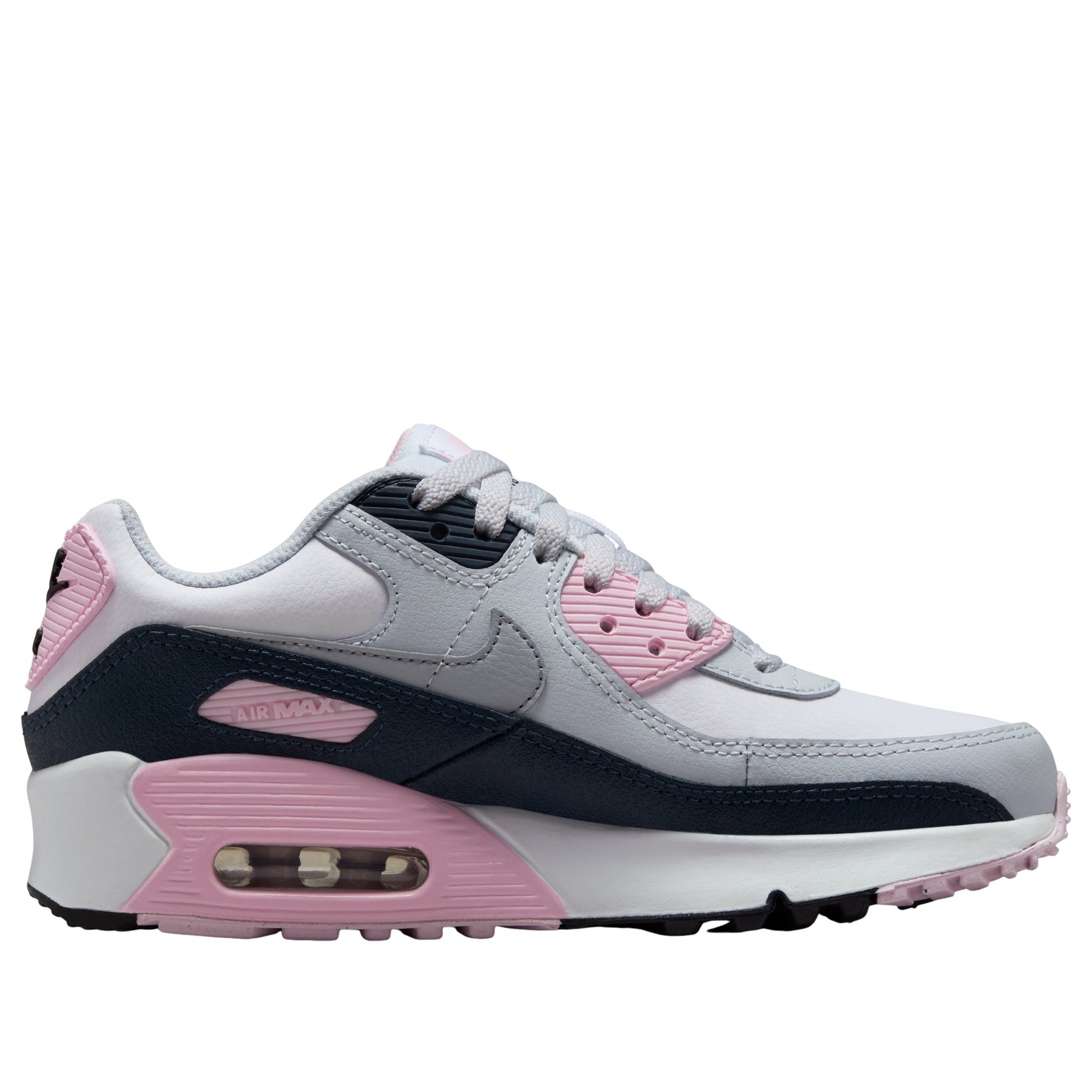 (GS) Nike Air Max 90 LTR 'White Pink Foam Grey' CD6864-134