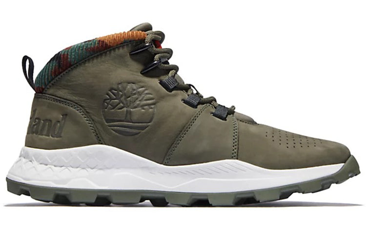 Timberland Brooklyn Euro Sprint Boots 'Olive Green and Camouflage Collar' A2GETA58