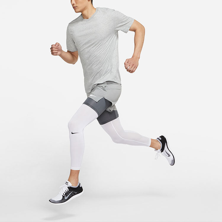 Nike Running Quick Dry Knit Casual Sports Short Sleeve dark grey Gray DM8676-063