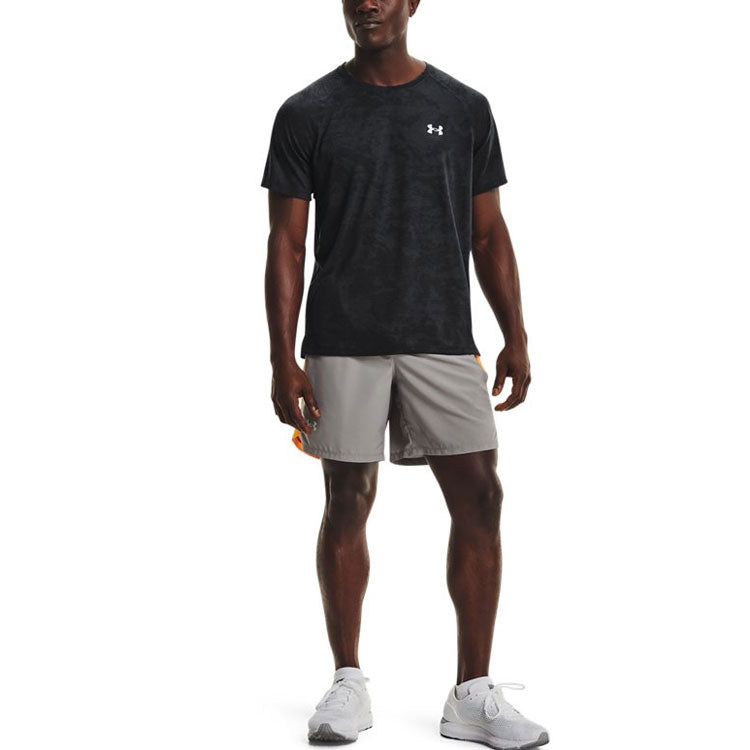 Men's Under Armour Casual Breathable Running Sports Short Sleeve Black 1365676-001