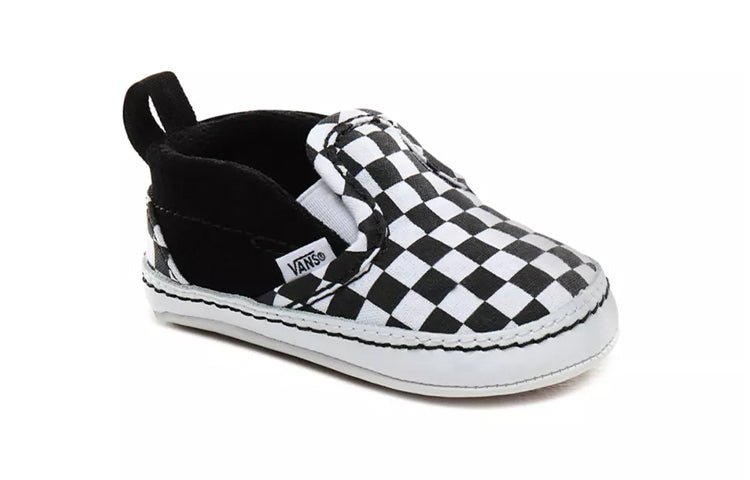 (TD) Vans Slip-On V Crib 'Checker - Black White' VN0A2XSLFB7