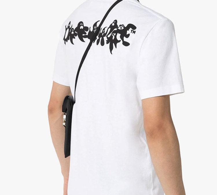 Off-White FW20 Ghost Print Ghost Printed Men White OMAA027E20JER0110110
