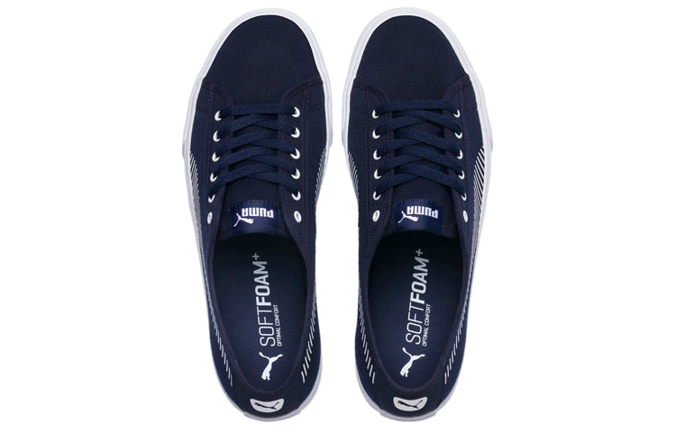 PUMA Bari Stylish Retro Low Top Casual Skate Shoes Unisex Navy Blue 369116-03