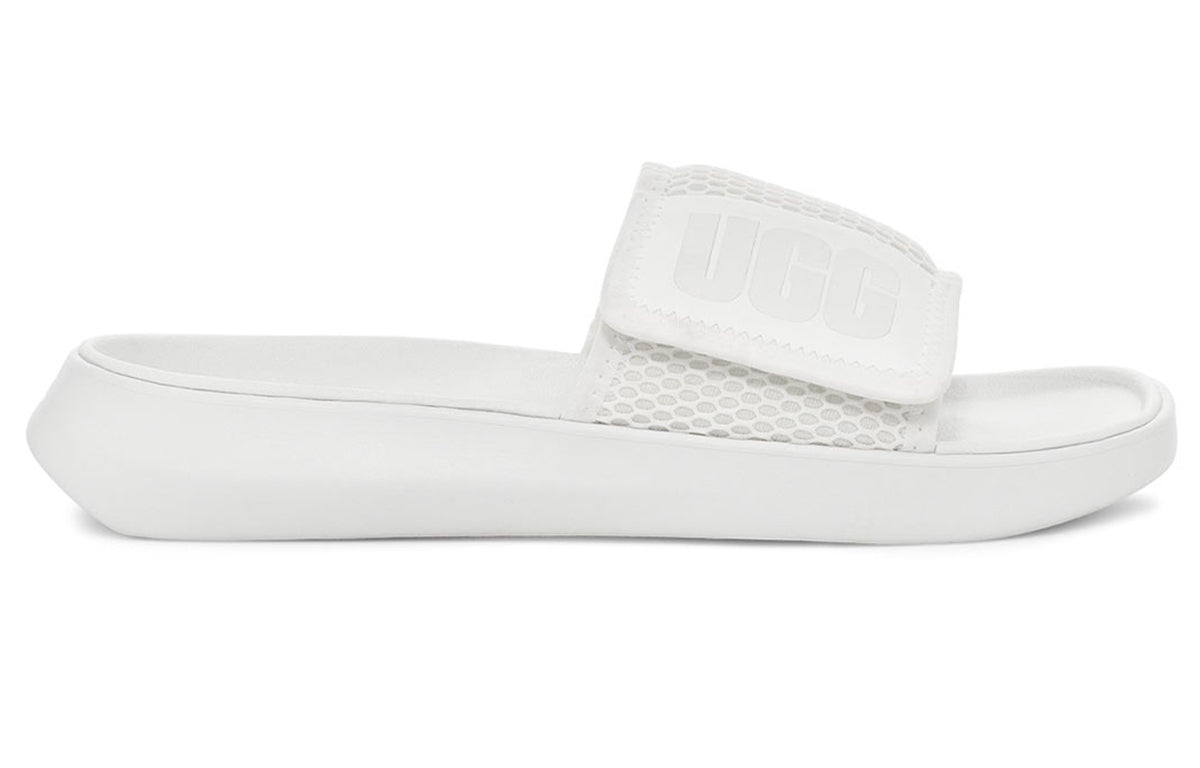 (WMNS) UGG LA Light Slide White Slippers 1107911-WHT