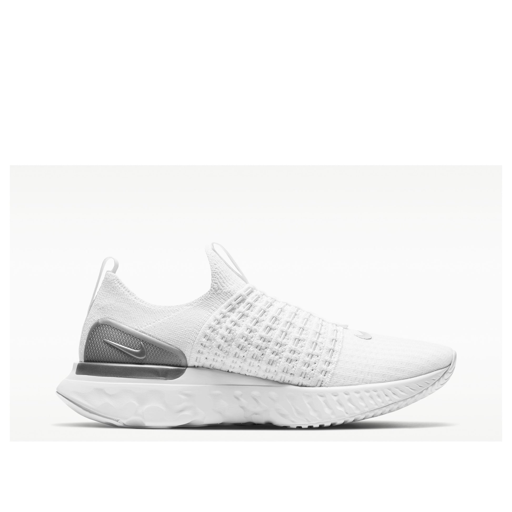 (WMNS) Nike React Phantom Run Flyknit 2 'True White Silver' CJ0280-100