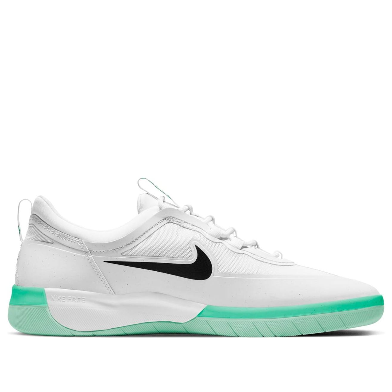 Nike Nyjah Free 2 SB 'White Green Glow' BV2078-104