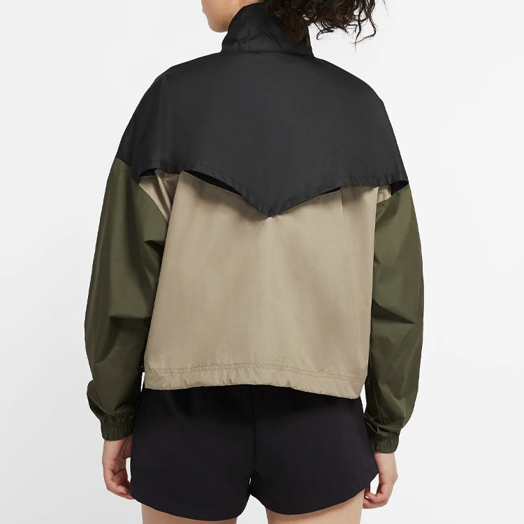 (WMNS) Nike Icon Clash Woven Colorblock Long Sleeves Jacket Black CU5970-010